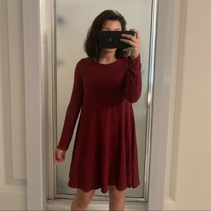 Red Sweater Dress